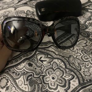 Chanel lace collection with cc on both sides